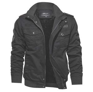 Cashmere mens military jacket